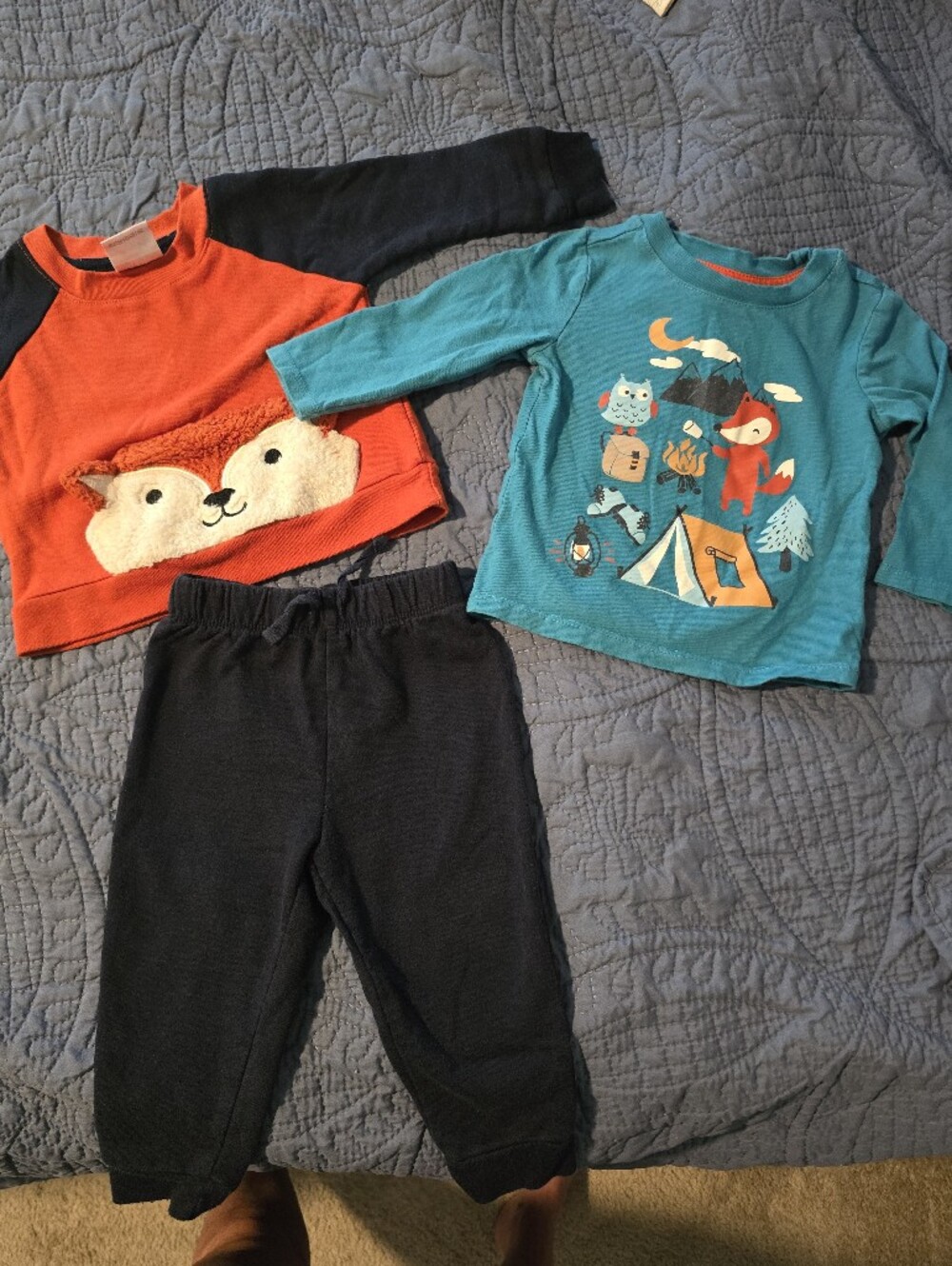 Koala Kids Orange & Teal Fox Camp 3 Piece Set